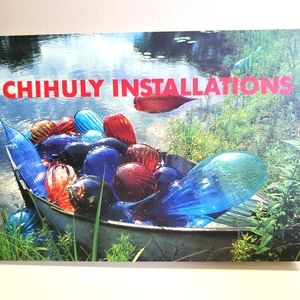 Chihuly Installations postcard book.
